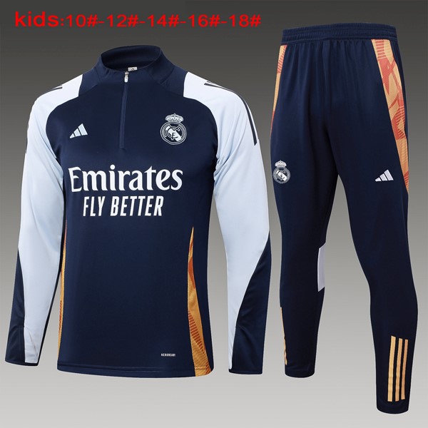 Niños Sudadera De Training Real Madrid 2024 2025 Azul 5